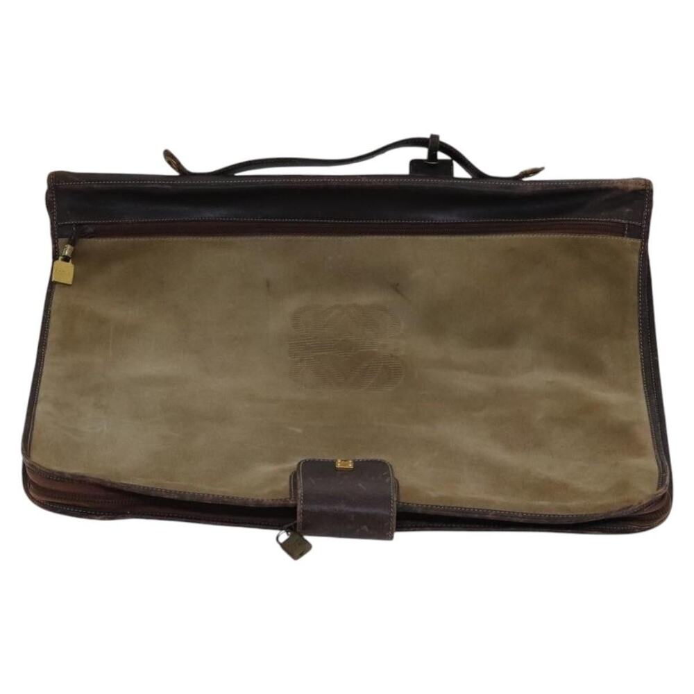 Loewe Anagram Suede Garment Cover Beige
